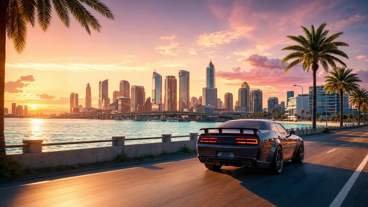 GTA 6 doğrulanan bilgiler rehberi için Vice City esintili neon şehir ve iki özgün karakter silueti